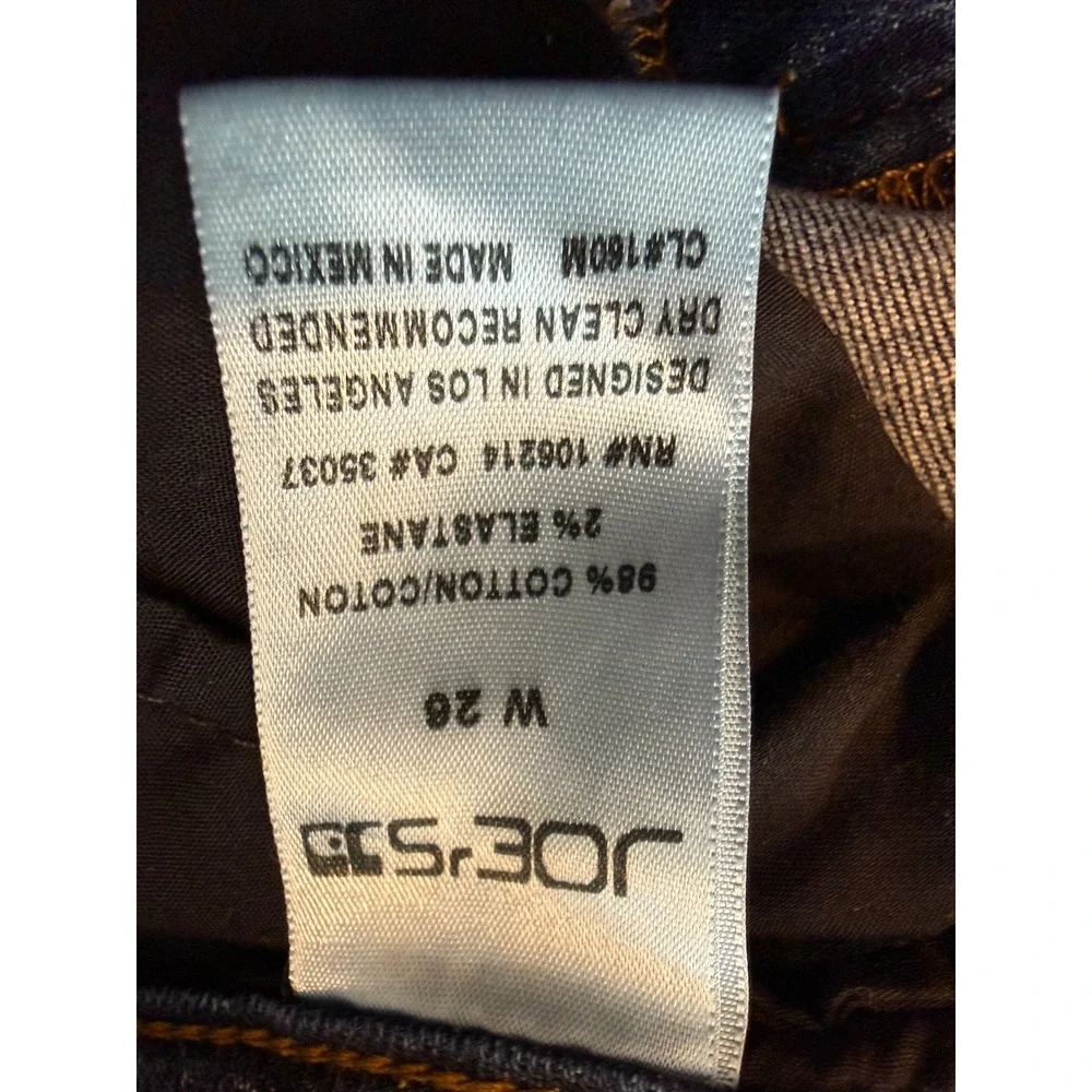 Joe's Ellie‎ Skinny Crop Jeans Dark Blue Wash Size 26